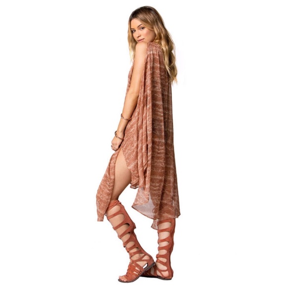 FREE PEOPLE Bodega Snake Printed Kimono Duster NWT - Picture 4 of 8